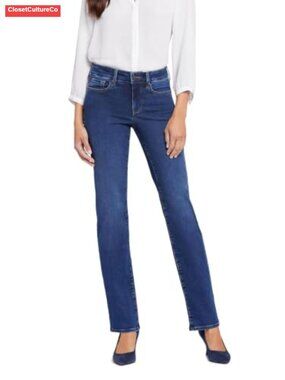 NYDJ Marilyn Straight Leg Jeans Lift Tuck Slimming Denim